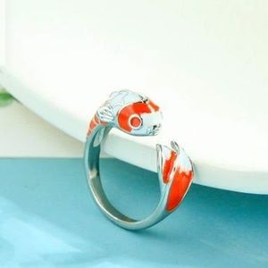 Orange and White Koi Carp Ring